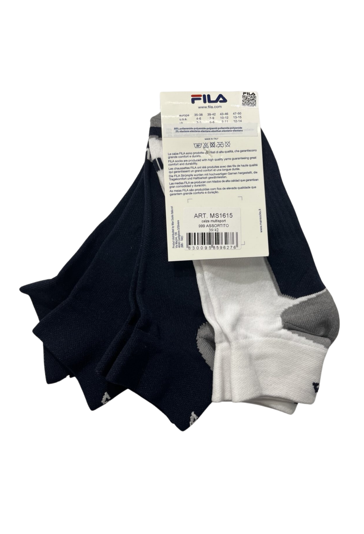 Fila Socks Set 3 Pairs FIL288 Fila Socks Set 3 Pairs FIL288