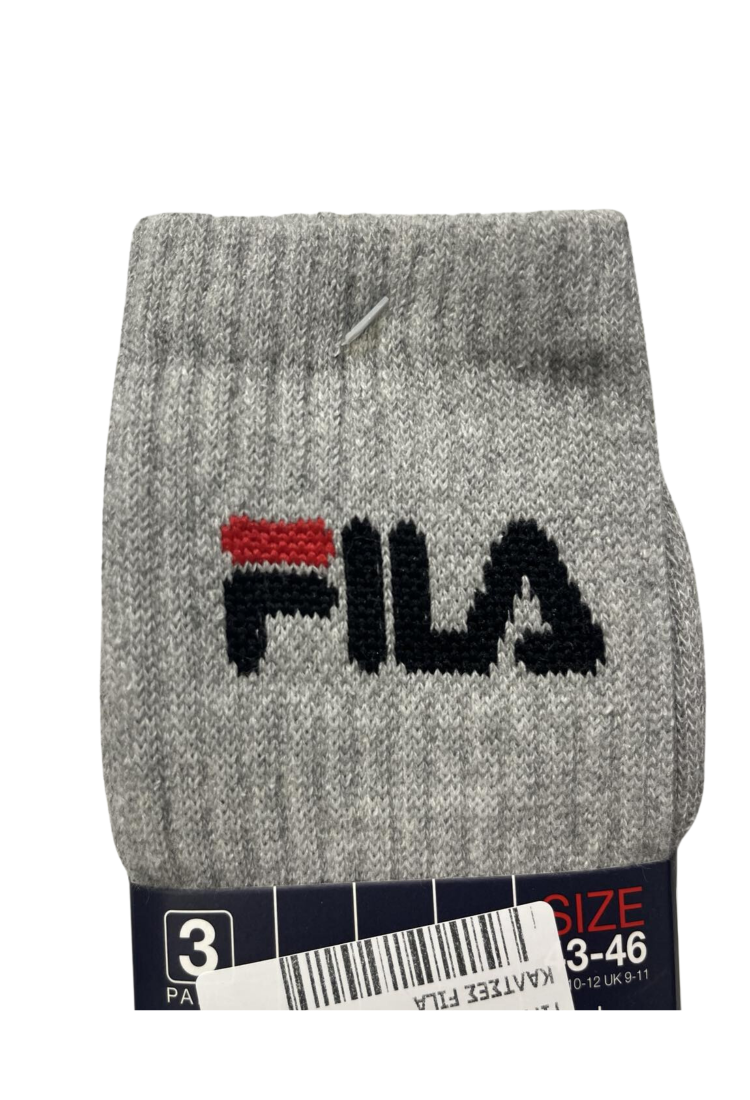 Fila Socks Set 3 Pairs FIL026 Fila Socks Set 3 Pairs FIL026