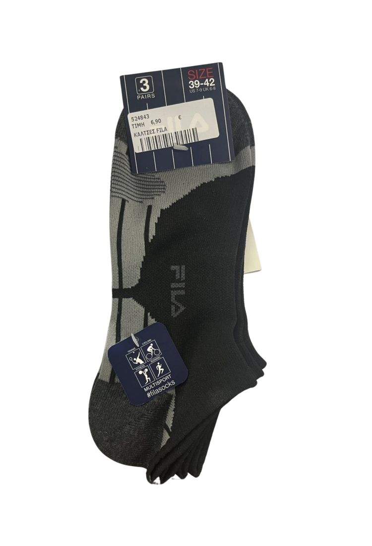 Fila Socks Set 3 Pairs FIL376 Fila Socks Set 3 Pairs FIL376
