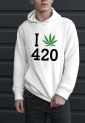 Sweatshirt With Print I Weed 420 HOOD906 Sweatshirt With Print I Weed 420 HOOD906