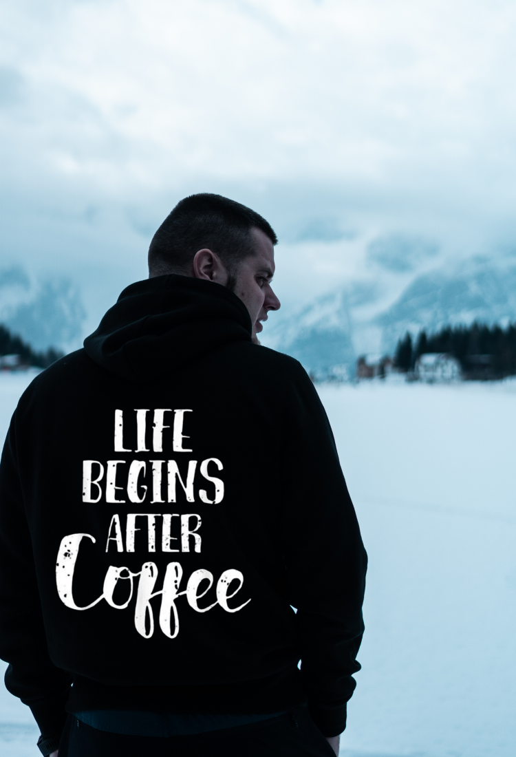 Sweatshirt With Print life Begins After Coffee HOOD915 Sweatshirt With Print life Begins After Coffee HOOD915