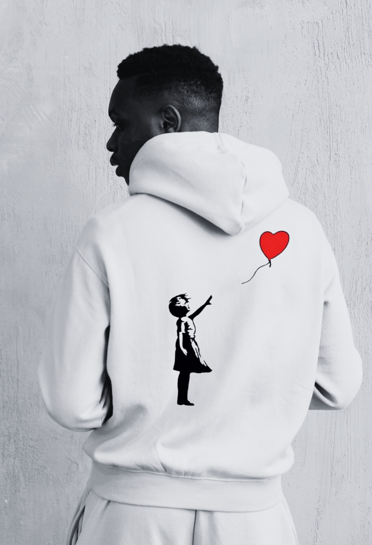 Banksy Print Sweatshirt HOOD916 Banksy Print Sweatshirt HOOD916