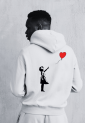 Banksy Print Sweatshirt HOOD916 Banksy Print Sweatshirt HOOD916
