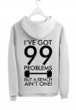 Sweatshirt With Print I've Got 99 Problems But A Bench Ain't One HOOD917
