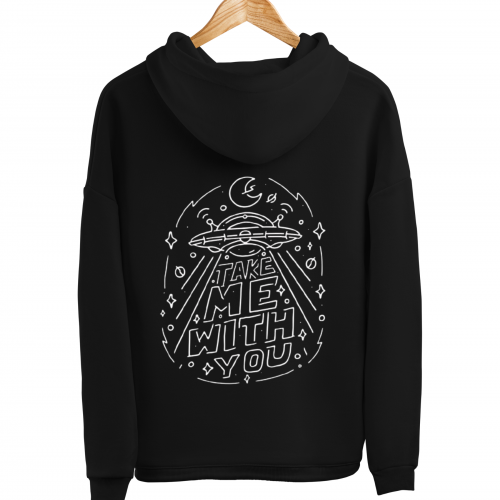 Sweatshirt With Print Take Me With You HOOD918