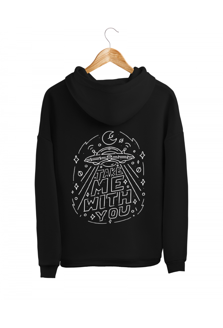 Sweatshirt With Print Take Me With You HOOD918
