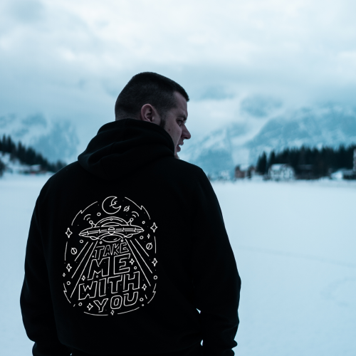 Sweatshirt With Print Take Me With You HOOD918
