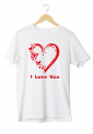 Γυναικεία Κοντομάνικη Μπούζα Valentine's Day I Love You S5452W