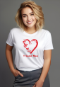 Γυναικεία Κοντομάνικη Μπούζα Valentine's Day I Love You S5452W Γυναικεία Κοντομάνικη Μπούζα Valentine's Day I Love You S5452W