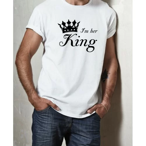 Ανδρική Κοντομάνικη Μπούζα I'm Her King IMHER888