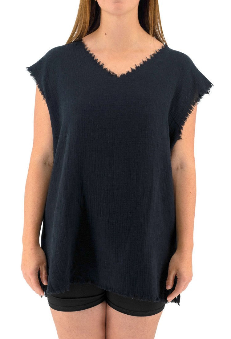Women's Sleeveless Vintage Blouse 525716 Women's Sleeveless Vintage Blouse 525716