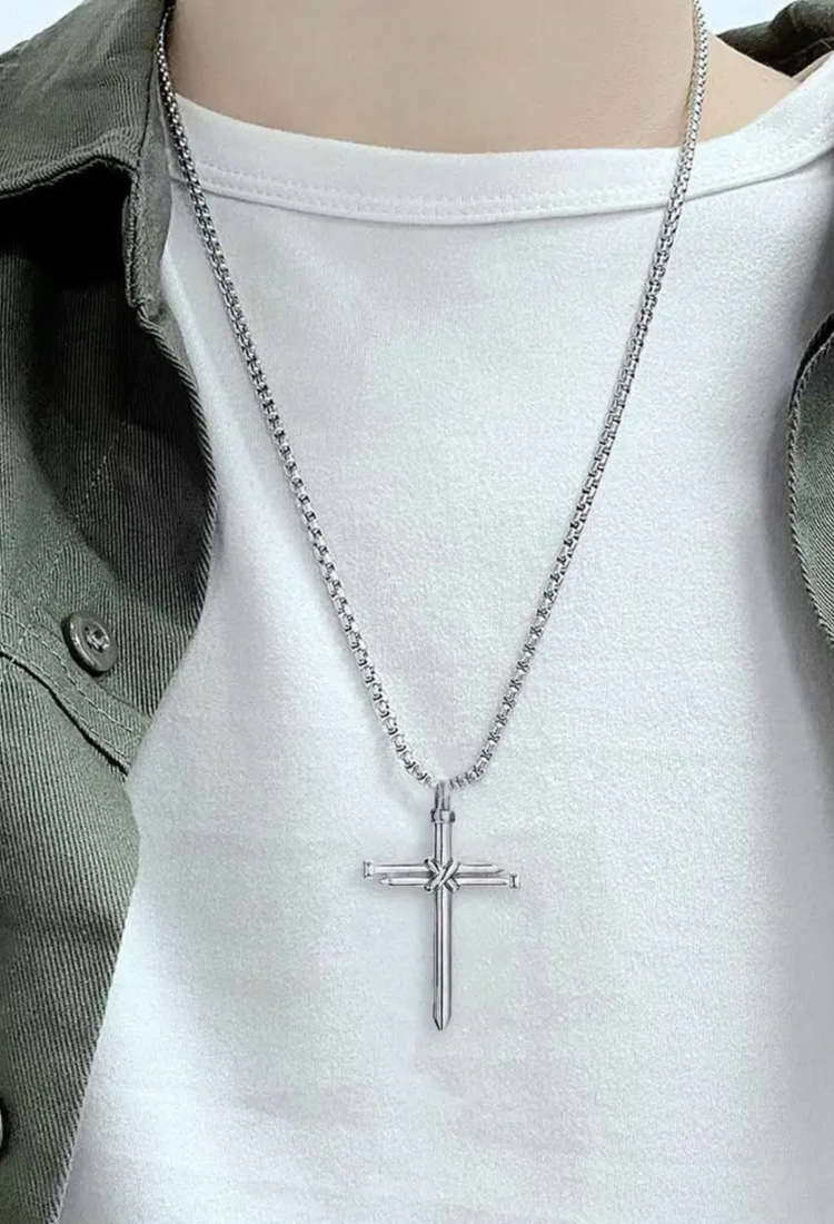 Men's Cross With Double Nails MSC252