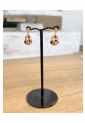 Dangle Earrings With Colored Stones WER318