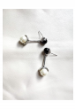 Drop Pearl Silver Earrings WER320