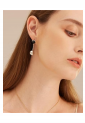 Drop Pearl Silver Earrings WER320