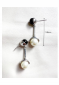 Drop Pearl Silver Earrings WER320