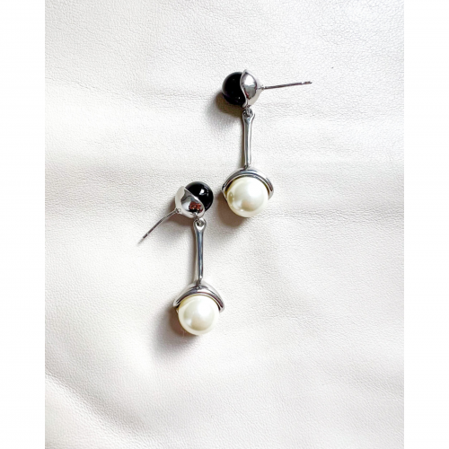 Drop Pearl Silver Earrings WER320