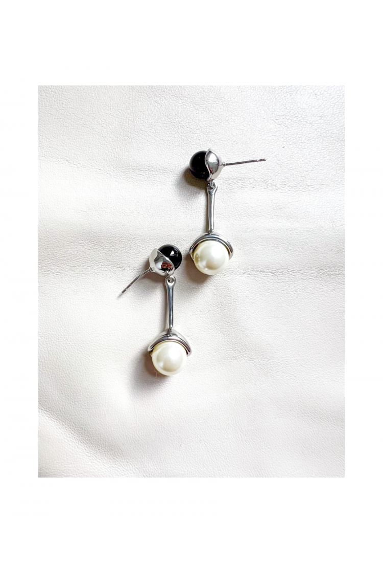 Σκουλαρίκια Drop Pearl Silver WER320