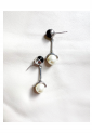 Drop Pearl Silver Earrings WER320 Drop Pearl Silver Earrings WER320