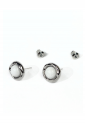 Stud Earrings With White Stone WER325