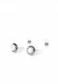 Stud Earrings With White Stone WER325