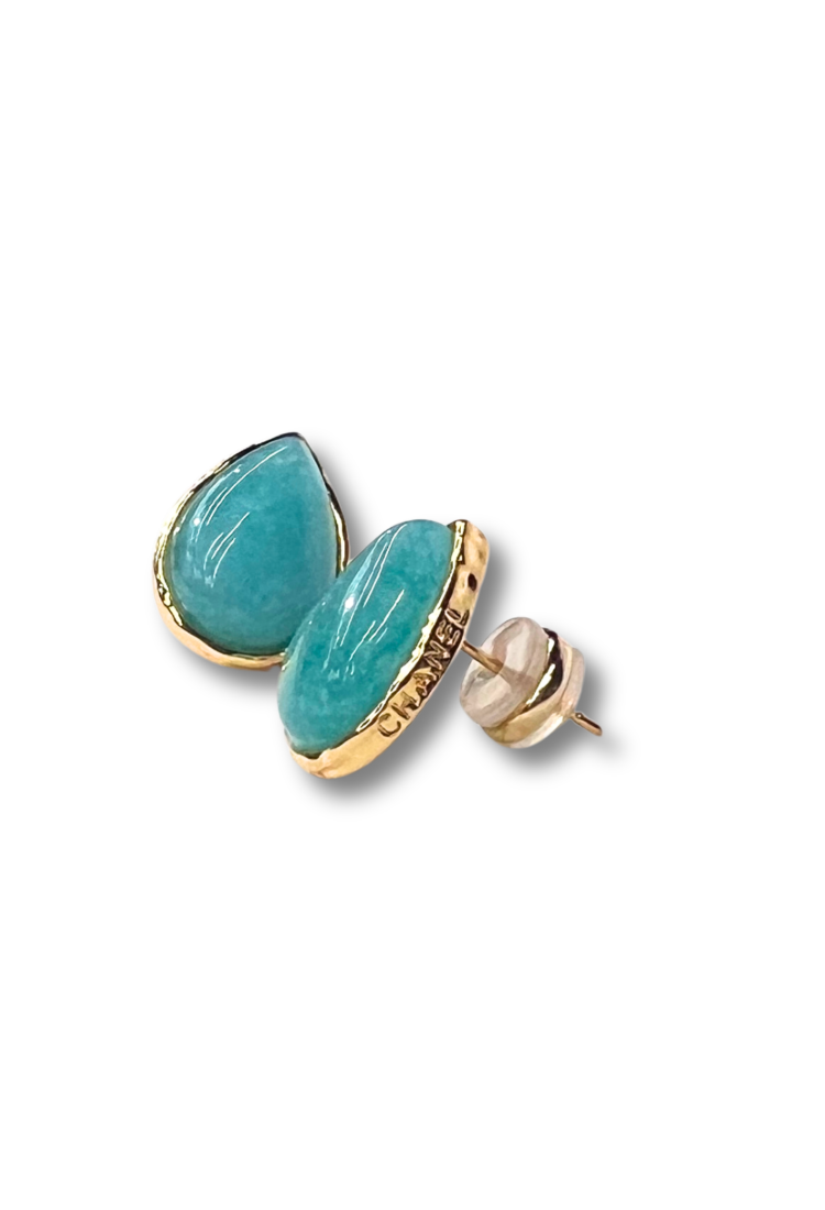 Turquoise Drop Stud Earrings WER329