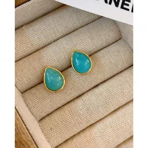 Turquoise Drop Stud Earrings WER329