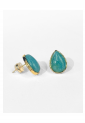 Turquoise Drop Stud Earrings WER329