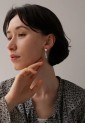 Brass Stud Earrings WER333 Brass Stud Earrings WER333