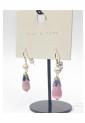 Rose Quartz and Pearl Drop Earrings WER337