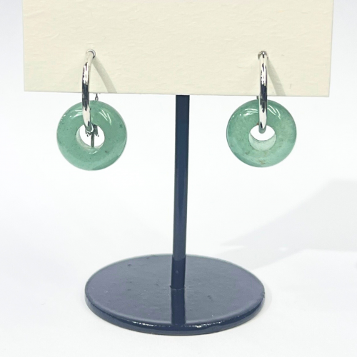 Hoop Earrings With Beads WER338