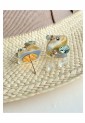 Handmade Resin Cube Earrings WER339