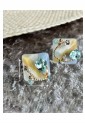 Handmade Resin Cube Earrings WER339