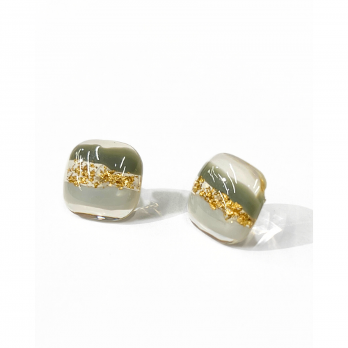 Handmade Glass Resin Earrings WER343