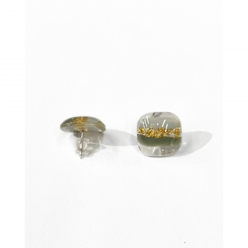 Handmade Glass Resin Earrings WER343