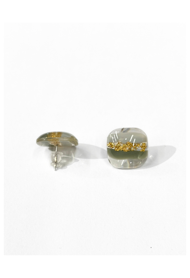Handmade Glass Resin Earrings WER343