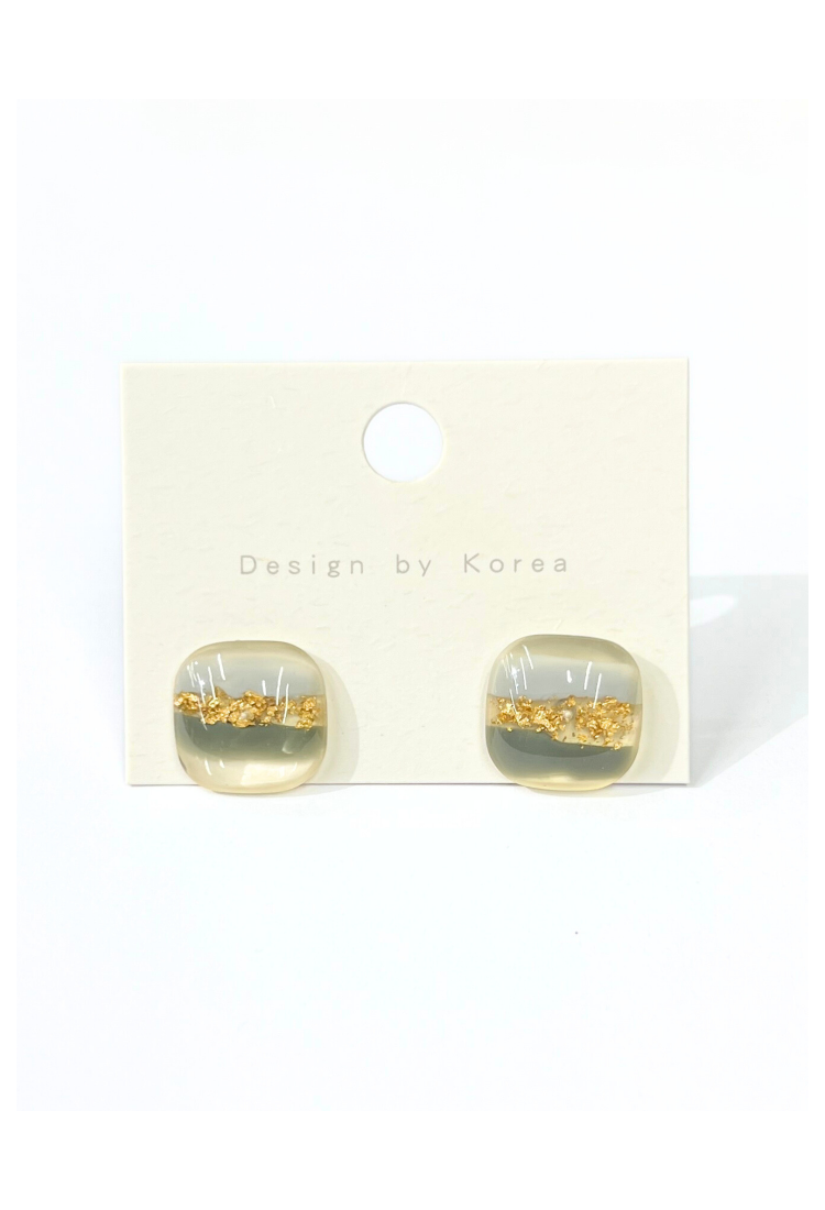 Handmade Glass Resin Earrings WER343 Handmade Glass Resin Earrings WER343