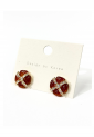 Handmade Earrings With Crystals And Brown Stones WER344