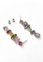 Earrings With Multicolored Crystals WER348