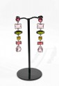 Earrings With Multicolored Crystals WER348 Earrings With Multicolored Crystals WER348