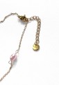 Steel Anklet With Heart And Pearls LCS3775