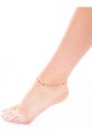 Steel Ankle Bracelet With Zircon LCS3774