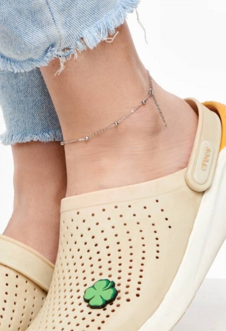 Steel Ankle Bracelet With Balls LCS3703