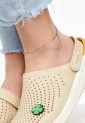Steel Ankle Bracelet With Balls LCS3703