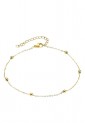 Steel Ankle Bracelet With Balls LCS3703