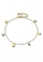 Steel Ankle Bracelet With Hearts LCS3768 Steel Ankle Bracelet With Hearts LCS3768