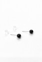 Black Ball Stud Earrings WER350