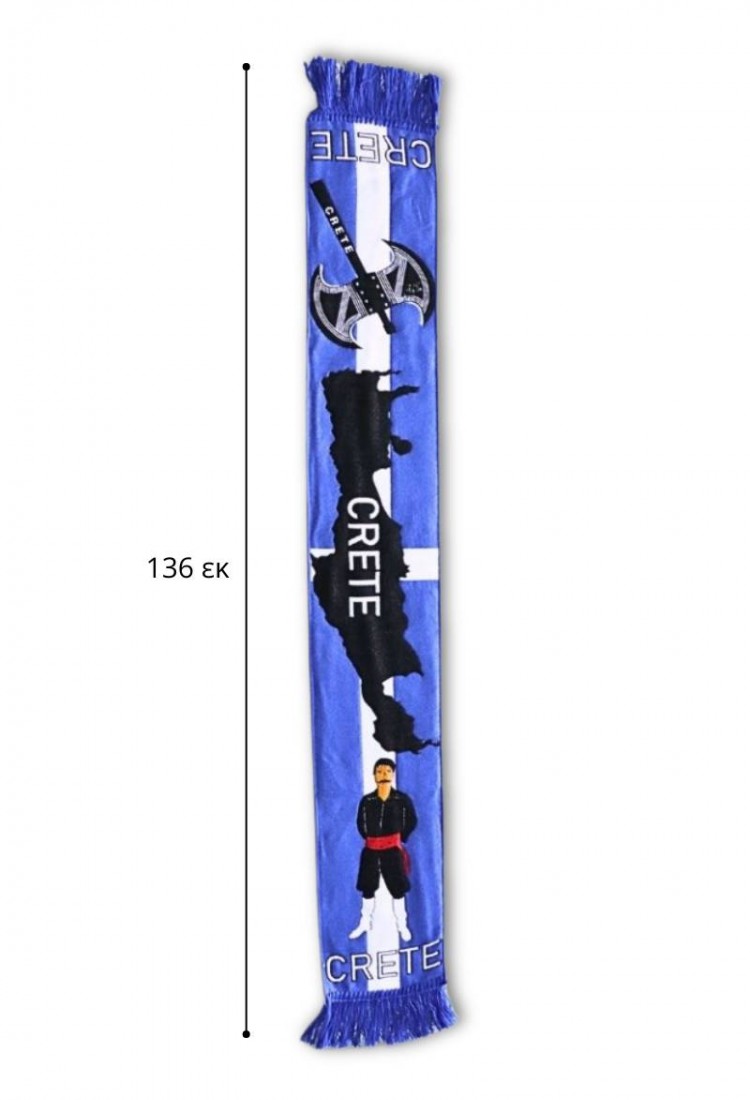 Scarf with Place Names Crete SCB611