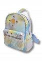 Multicolored Backpack With Metallic Decoration 522121