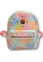 Multicolored Backpack With Metallic Decoration 522121